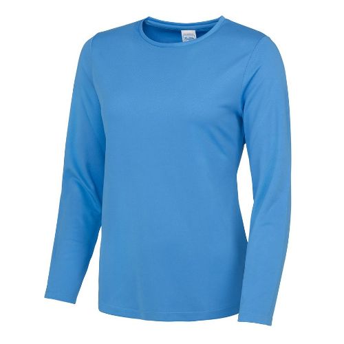 Awdis Just Cool Women's Long Sleeve Cool T Sapphire Blue